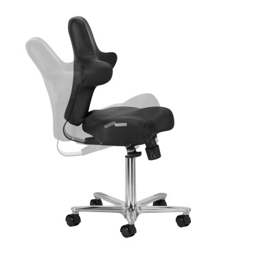 Azzurro Special 152 skønhedsstol sort — fra siden