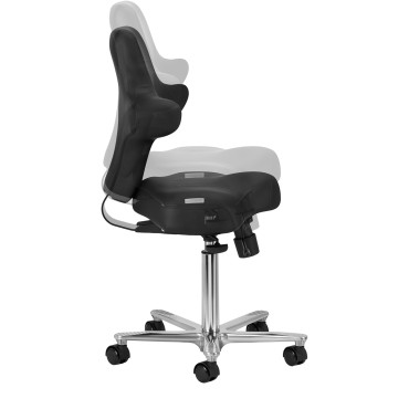 Azzurro Special 152 skønhedsstol sort — fra siden