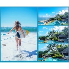 Digitální fotoaparát Yisence, vodotěsný, UHD 4K 56 MP, 32 GB