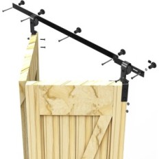 Ensemble d'accessoires pour les portes coulissantes Qinaixqm, 122cm de large