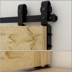 Tilbehør Set til Qinaixqm skydedøre, 122cm bred