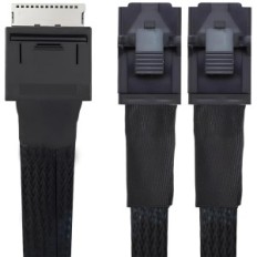 Cable 50cm Oculink PCIE SFF-8611 para conectar dos SSD SFFF-8643