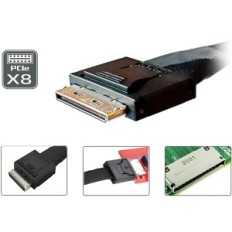Καλώδιο 50cm Oculink PCIE SFF-8611 για τη σύνδεση δύο SSD SFF-8643