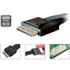 Kabel 50cm OCULINK PCIE SFF-8611 för anslutning av två SSD SFF-8643