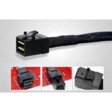 Cable 50cm Oculink PCIE SFF-8611 para conectar dos SSD SFFF-8643