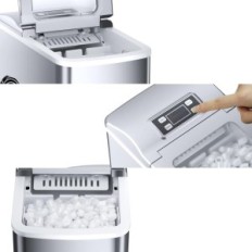 Fooing Ice Machine, 9 kocky za 6 minút, 15 kg za deň, používa