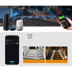 Lampe de sol LED Indarun D45, 45 mm, RVB, 30 PCS, RVB, UTILISÉ