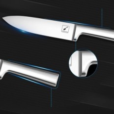 Et sett med 15 stykker kniver, japansk rustfritt stål, blokk med skarpere