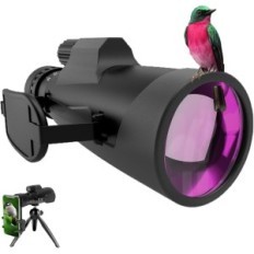 Monokular Doranio Bak4 HD con zoom 10-30x 50mm, smartphone Adapter Treppiede