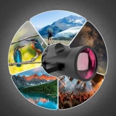 Monokular Doranio Bak4 HD con zoom 10-30x 50mm, smartphone adaptador trípode