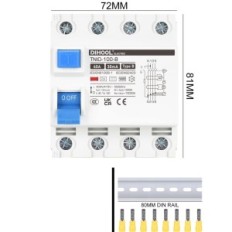 Dihool IEC / EN 62955 40A 30A Lülita 30MA elektriseadmete diferentsiaalkaitse