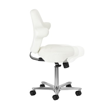 Skønhedsstol Azzurro Special 152 hvid — fra siden