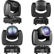 Lâmpada de exposição com cabeça móvel 90w 110v rgbw 4 spotlight cênico com controle remoto