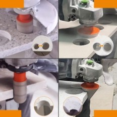 Diamantboret sett for BGTEC-fliser, 11 stk