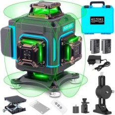 Laser Spirit επίπεδο Kezers, 3,7 V, 4000 mAh, 16 γραμμές, IP54