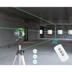 Laser Spirit Level Kezers, 3,7 V, 4000 mAh, 16 linjer, IP54