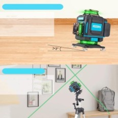 Kezers de nível de espírito laser, 3,7 V, 4000 mAh, 16 linhas, IP54