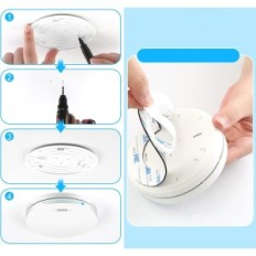 Xindum 3200 MAH Rauchsensor Set 3 Stück mit Alarm und Batterie, drahtlose Rauchmelder