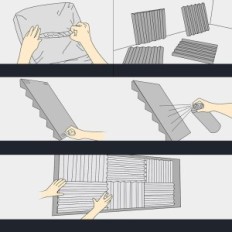 Acoustic Foam Mat Devilly, 30x30x2,5 cm, 60 pieces