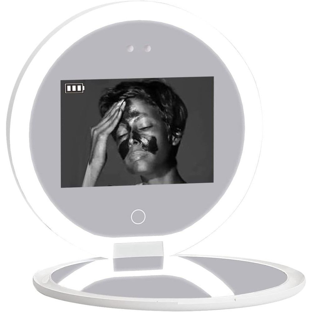 Mirror Hansong with UV and makeup camera with 2x magnification and LED backlight for precise make-up