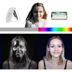 Ogledalo Handong z UV in ličila kamero z 2x povečavo in LED osvetlitev za natančno make-up