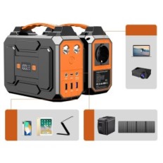 Elektrownia z panelem słonecznym Powkey, 99 Wh, 27000 mAh, 100 W, 230 V