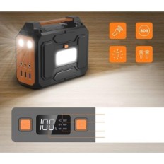 Powkey napelemes erőmű, 99 Wh, 27000 mAh, 100 W, 230 V