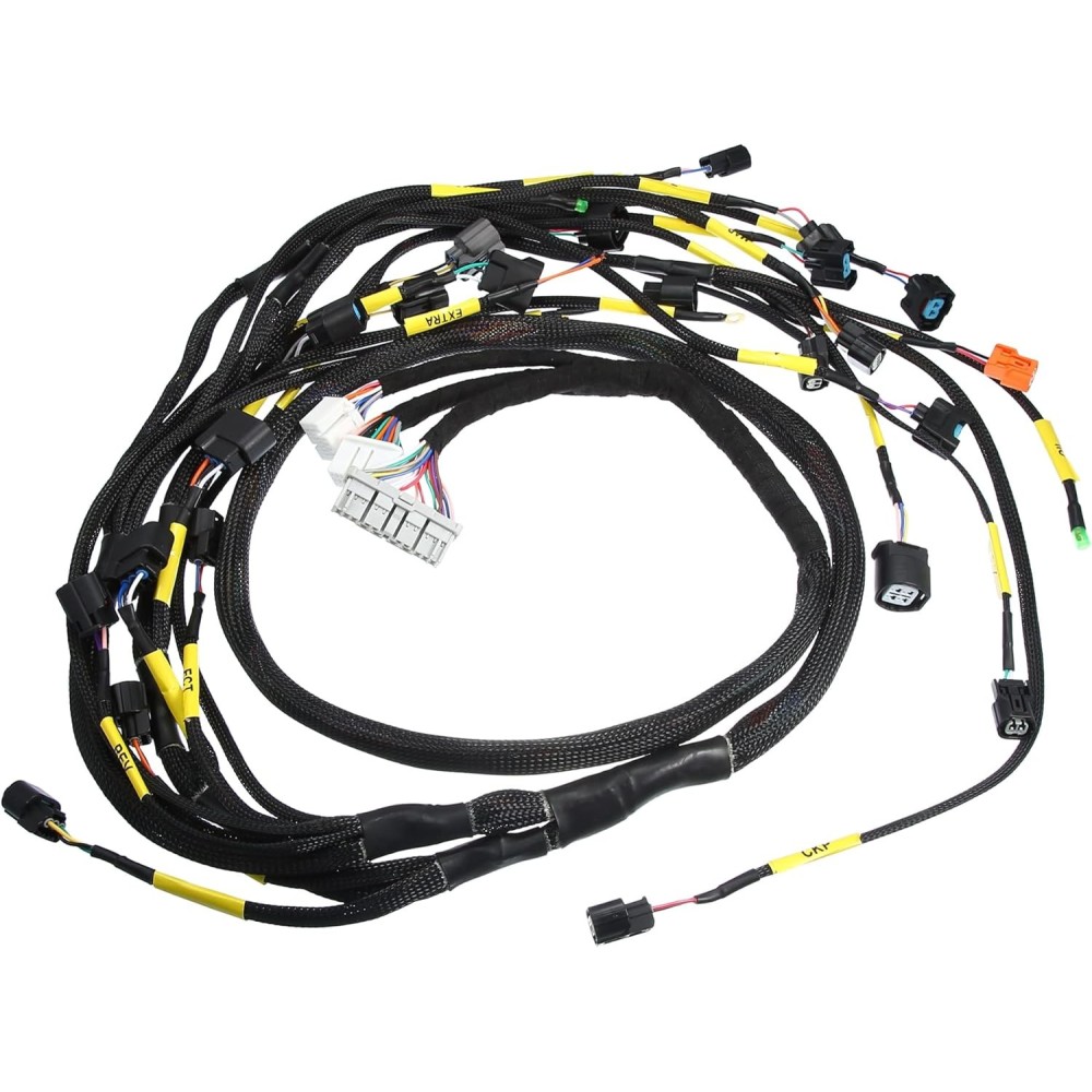 Un montón de cables de motor en un absópico para Honda y Acura