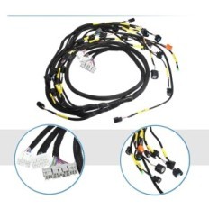 Um monte de fios do motor em um absopero para honda e acura