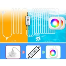 Iluminación para Lylmle, 40 W, 12V, IP68, Wi-Fi, Exposición