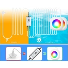 Éclairage pour Lylmle, 40 W, 12V, IP68, Wi-Fi, Exposition