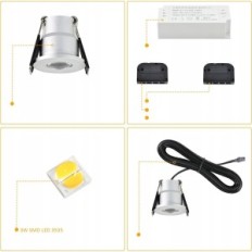 LED LED Boyir, 12V, 3W, IP65, 8 stk til have eller højde