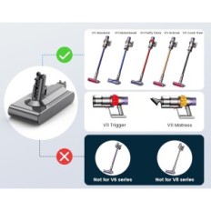 Asuncel 3900 MAH Batterie für Dyson V11, 25,2 V mit Filter und Schrauben