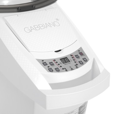 Gabbiano standing hairdressing sauna 408D white with active ozone — close-up of the controls