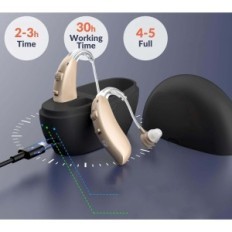 Aiuto acustico con il controllo del volume MEDCA con 4 modalità, beige