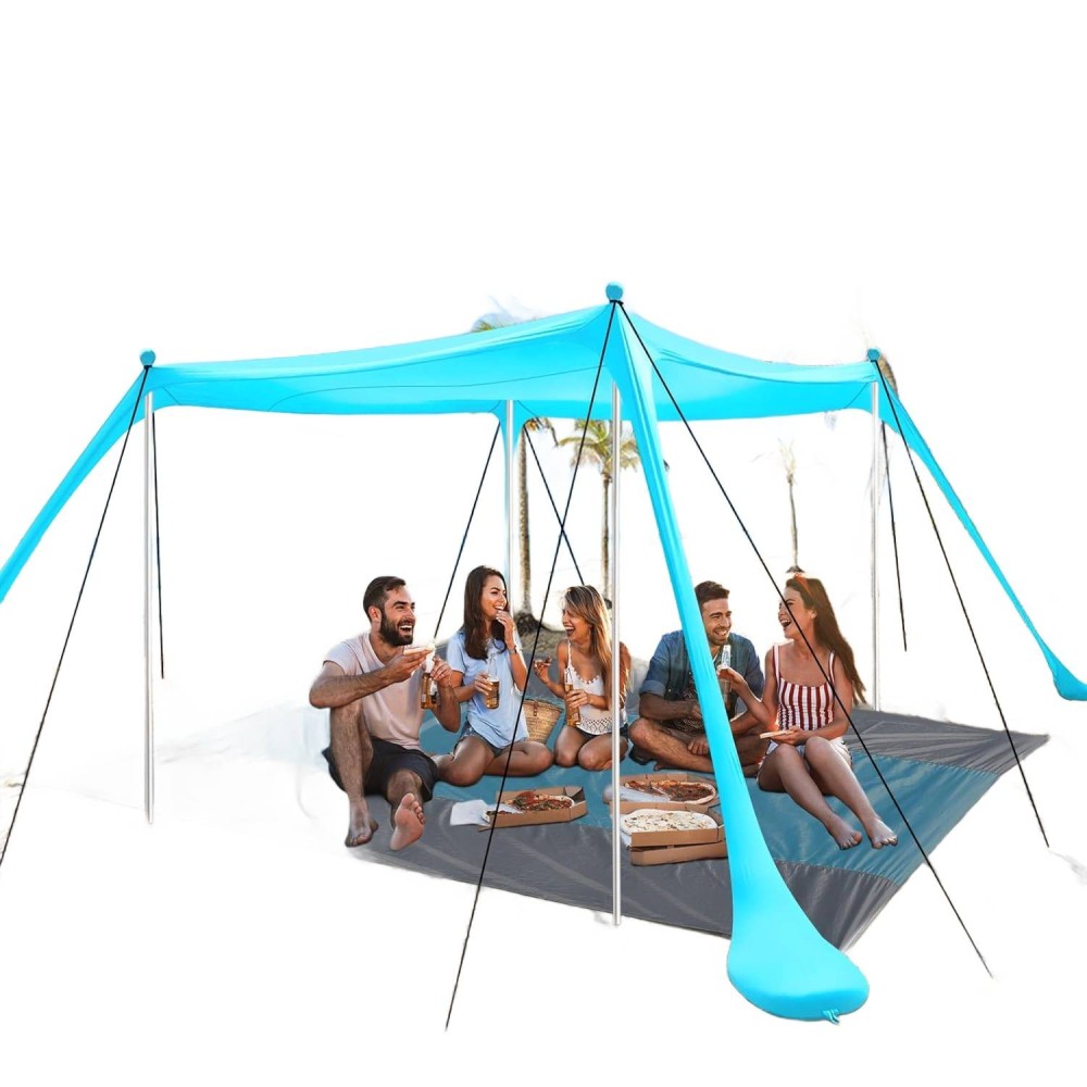 Strand telt Riggoo 3x3 m, UV beskyttelse, picnic