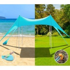 Tente de plage Riggoo 3x3 m, protection UV, pique-nique