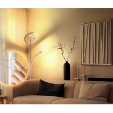 FIMEI-vloerlamp, 240 W, 4 kleurenverlichting, wit