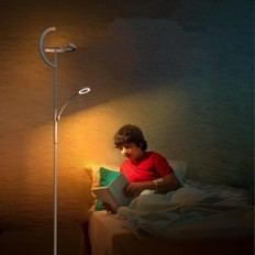 Fimei Gulvlampe, 240 W, 4 Fargelys, Hvit