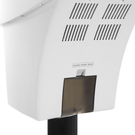 Gabbiano standing hairdressing sauna 408D white with active ozone — side view