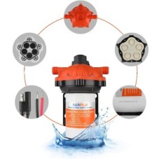 5,55 12V SEAFLO 5.0 PUMP 5.0 GPM 60 PSI with pressure switch